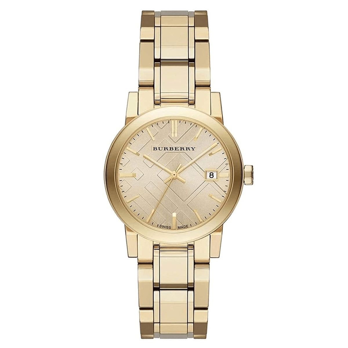 Burberry Ladies Watch The City Yellow Gold Bu9134