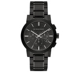 Burberry Mens Watch Chronograph The City Black Pvd Bu9354