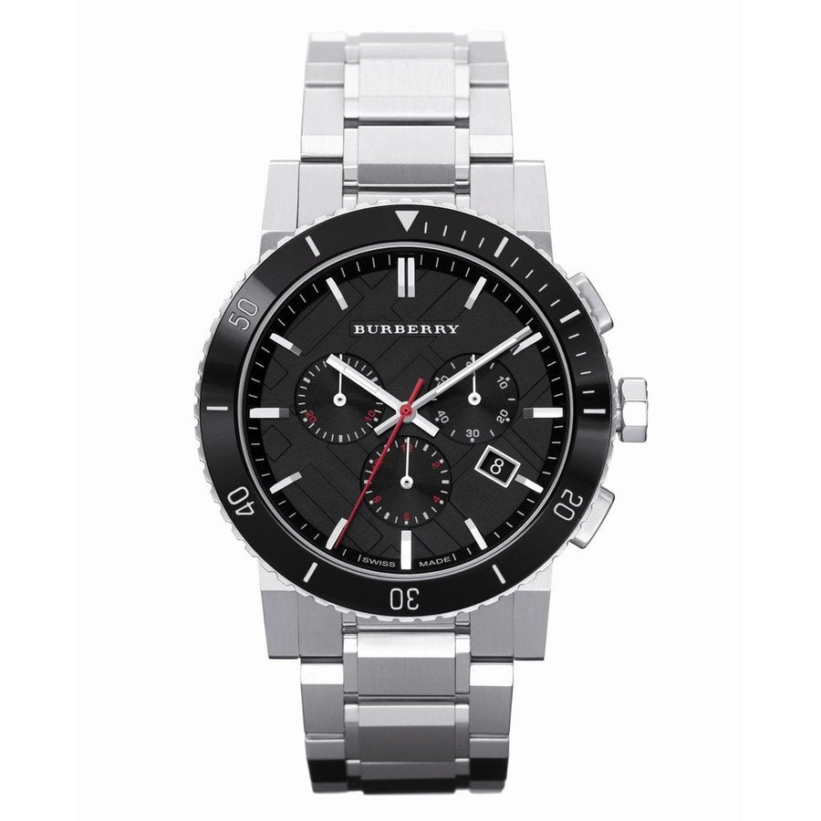 Burberry Mens Watch Chronograph The City Silver Bu9380