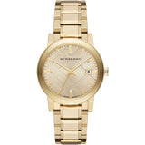 Burberry Mens Watch The City Steel Gold Bu9033