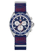 Tag Heuer Formula 1 Redbull Edition Chronograph Blue Dial Blue Nato Strap Watch For Men Caz1018 Fc8213