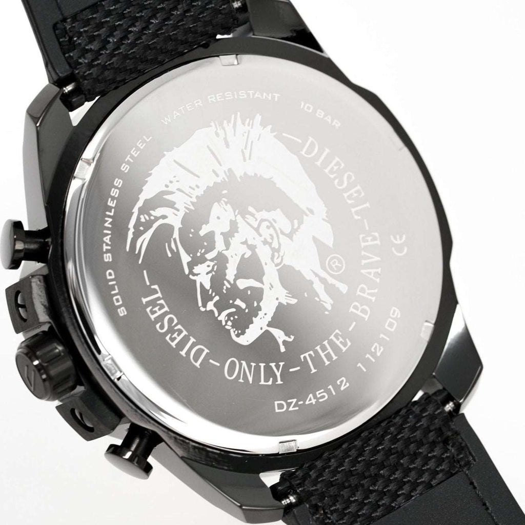 Diesel Dz4512 Men S Chronograph Mega Chief Black Grey Watch