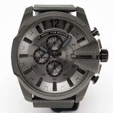 Diesel Dz4527 Men S Chronograph Mega Chief Gunmetal Mesh Watch