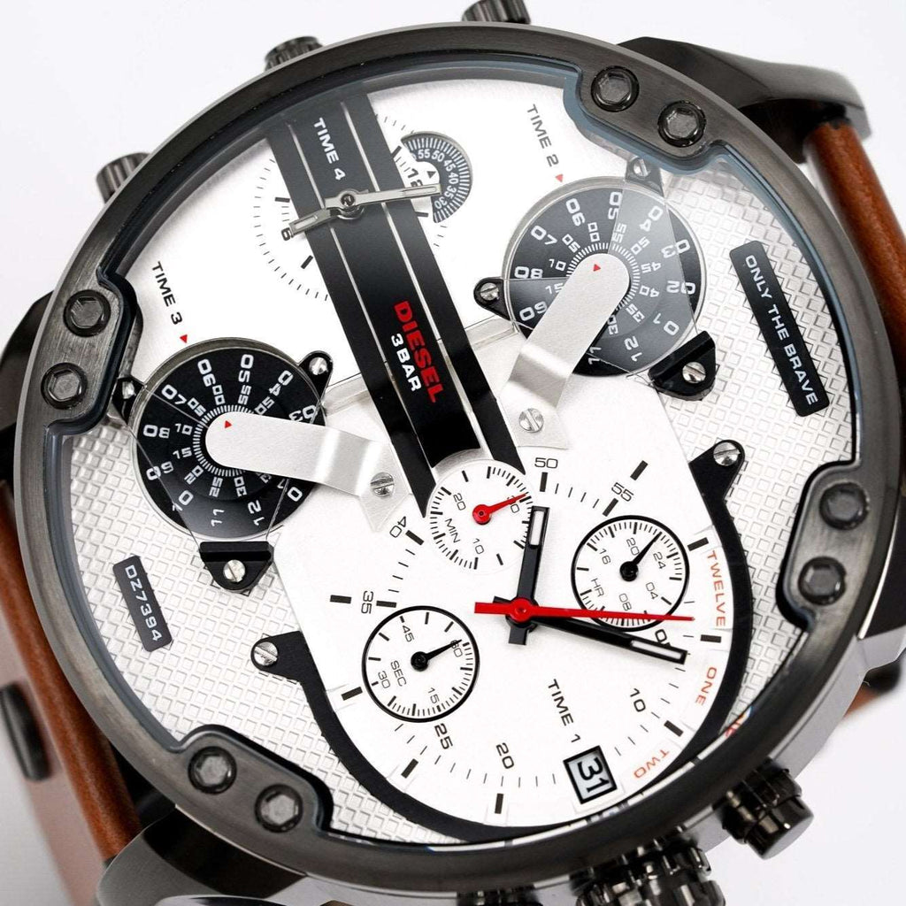 Diesel Dz7394 Men S Chronograph Mr Daddy 2 0 Brown Watch