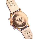 Emporio Armani Ar0398 Men S Classic Gianni Chronograph Rose Gold Watch