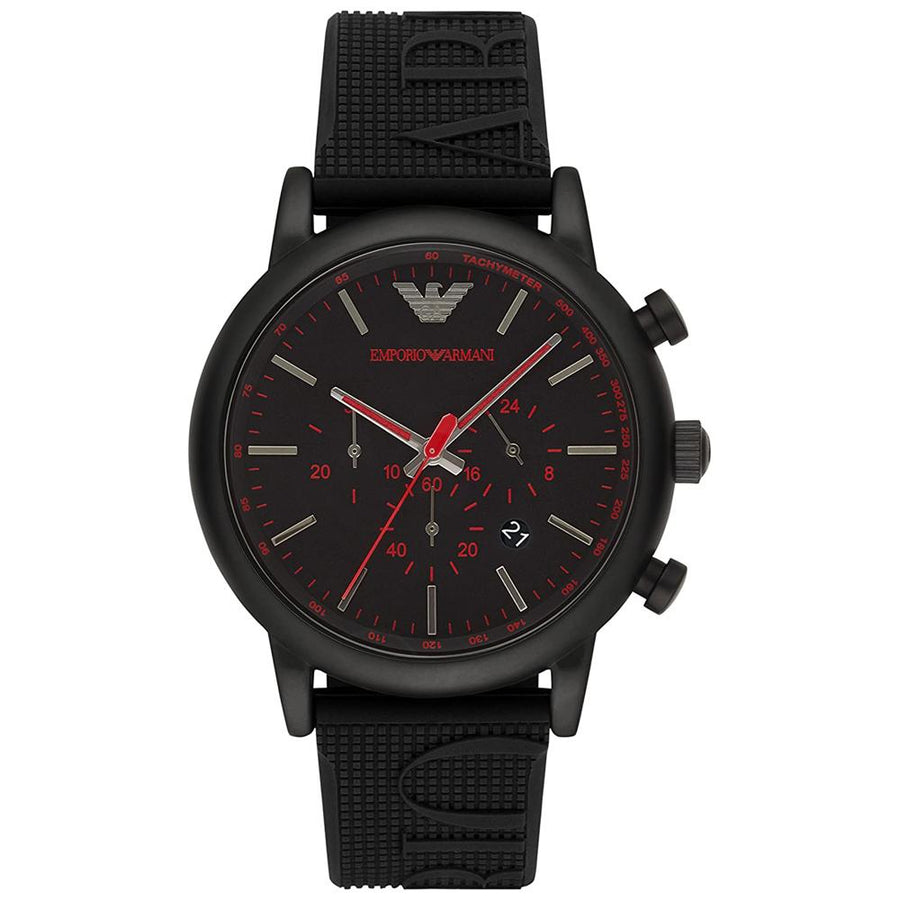 Emporio Armani Ar11024 Men S Luigi Black Chronograph Watch