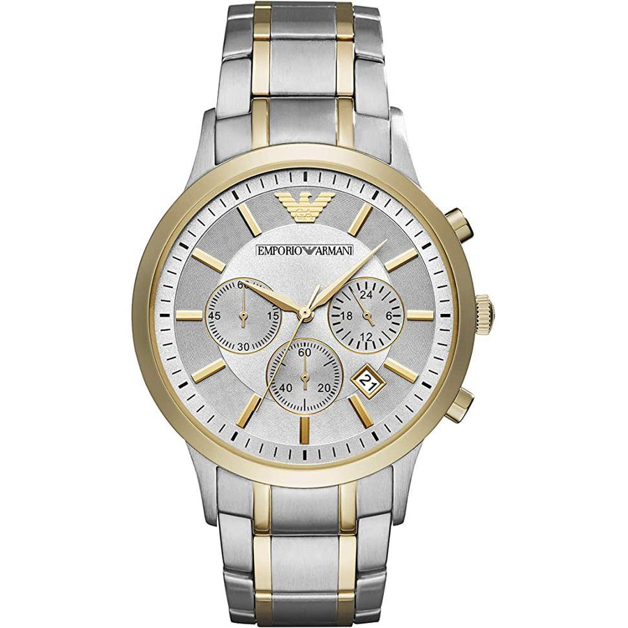 Emporio Armani Ar11076 Men S Two Tone Chronograph Watch