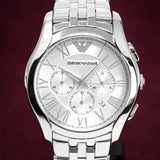 Emporio Armani Ar1702 Men S Valente Chronograph Steel Watch