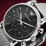 Emporio Armani Ar1808 Men S Luigi Chronograph Mesh Watch