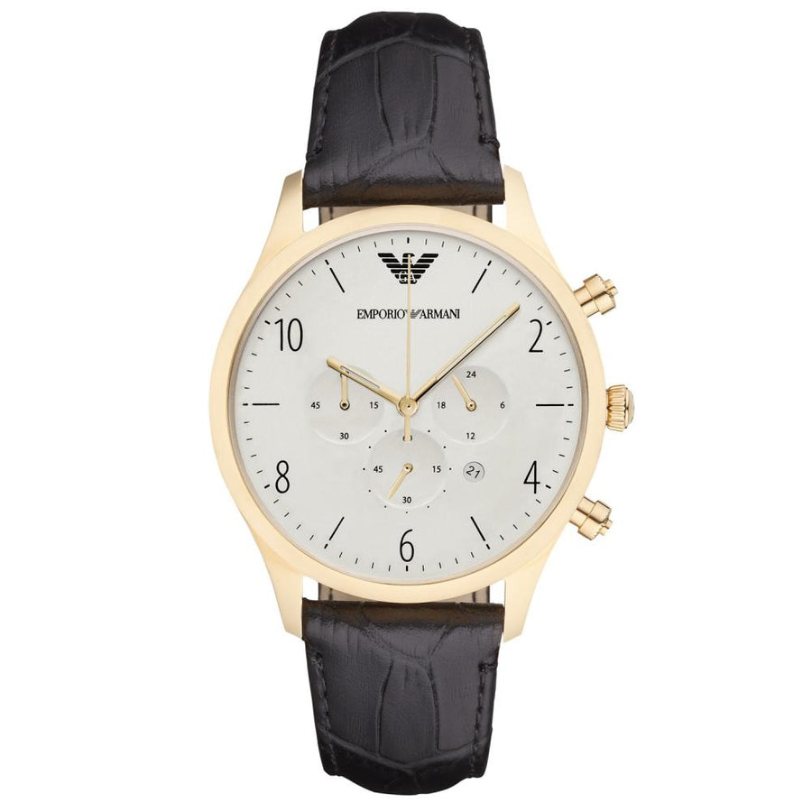 Emporio Armani Ar1892 Men S Chronograph Gold Pvd Watch