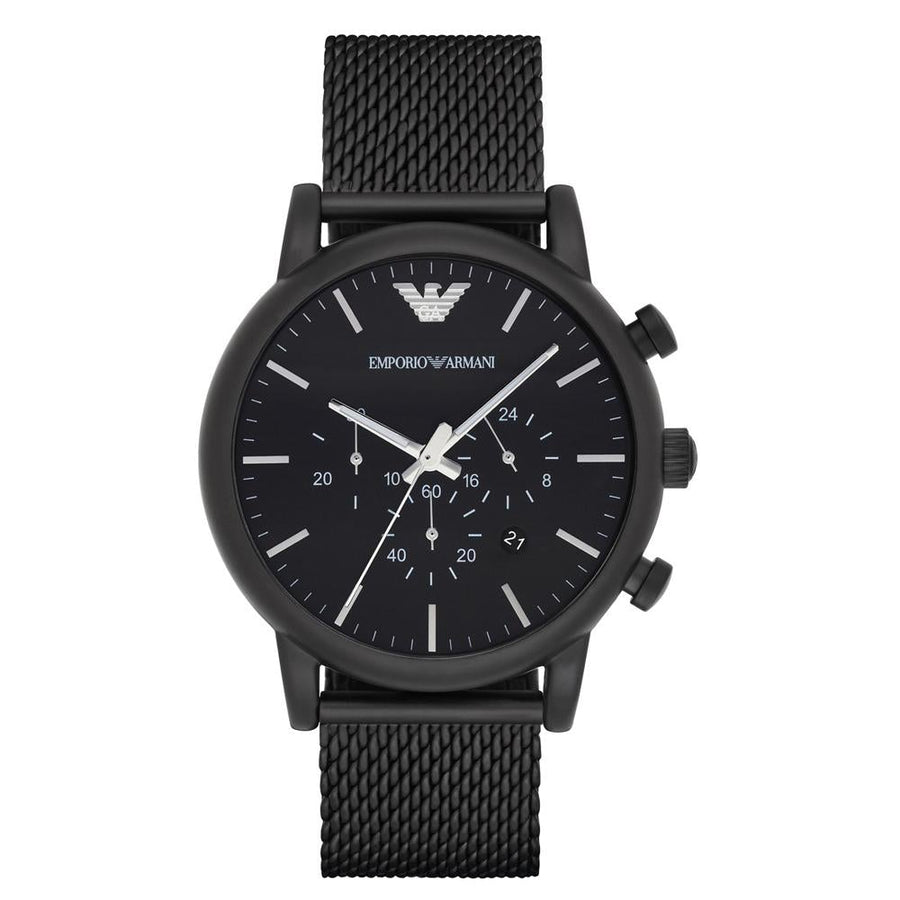 Emporio Armani Ar1968 Men S Black Chronograph Watch