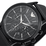Emporio Armani Ar2498 Men S Chronograph Watch Black Pvd