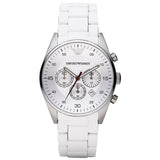Emporio Armani Ar5859 Men S Chronograph Tazio White Watch