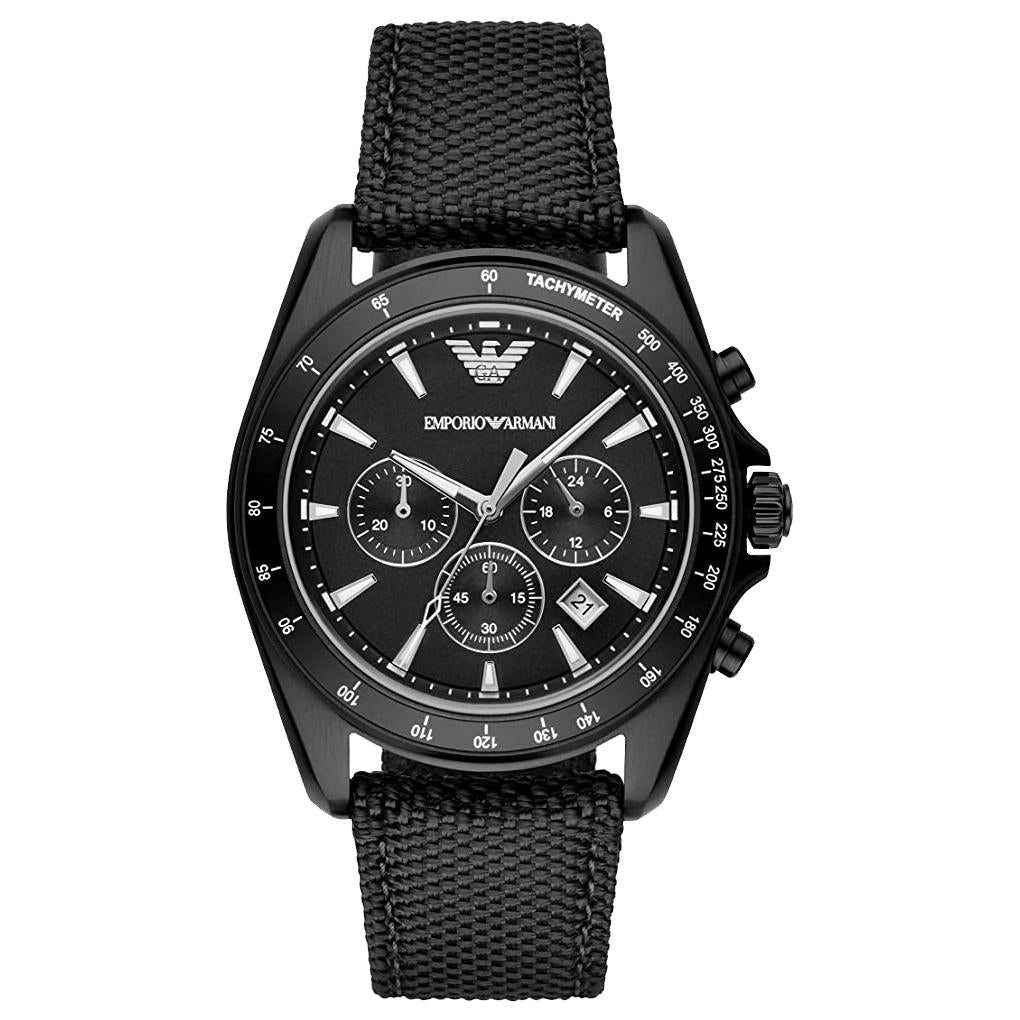 Emporio Armani Ar6131 Men S Black Chronograph Watch