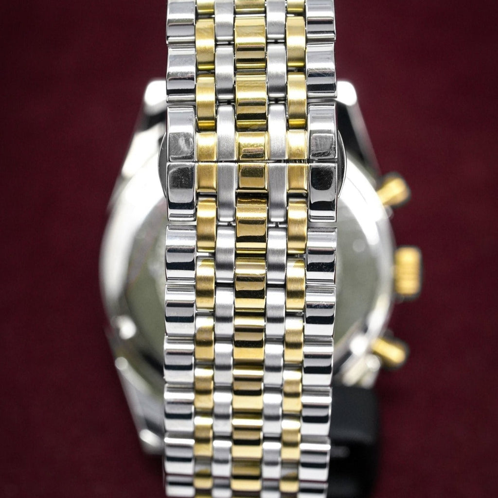 Emporio Armani Ar8030 Men S Tazio Chronograph Two Tone Watch