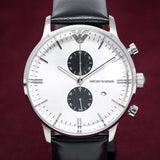Emporio Armani Men S Ar0385 Chronograph Watch Black Watch