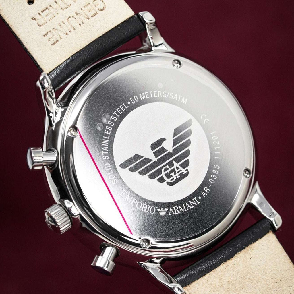 Emporio Armani Men S Ar0385 Chronograph Watch Black Watch