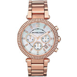 Michael Kors Mk5491 Ladies Parker Rose Gold Chronograph Watch