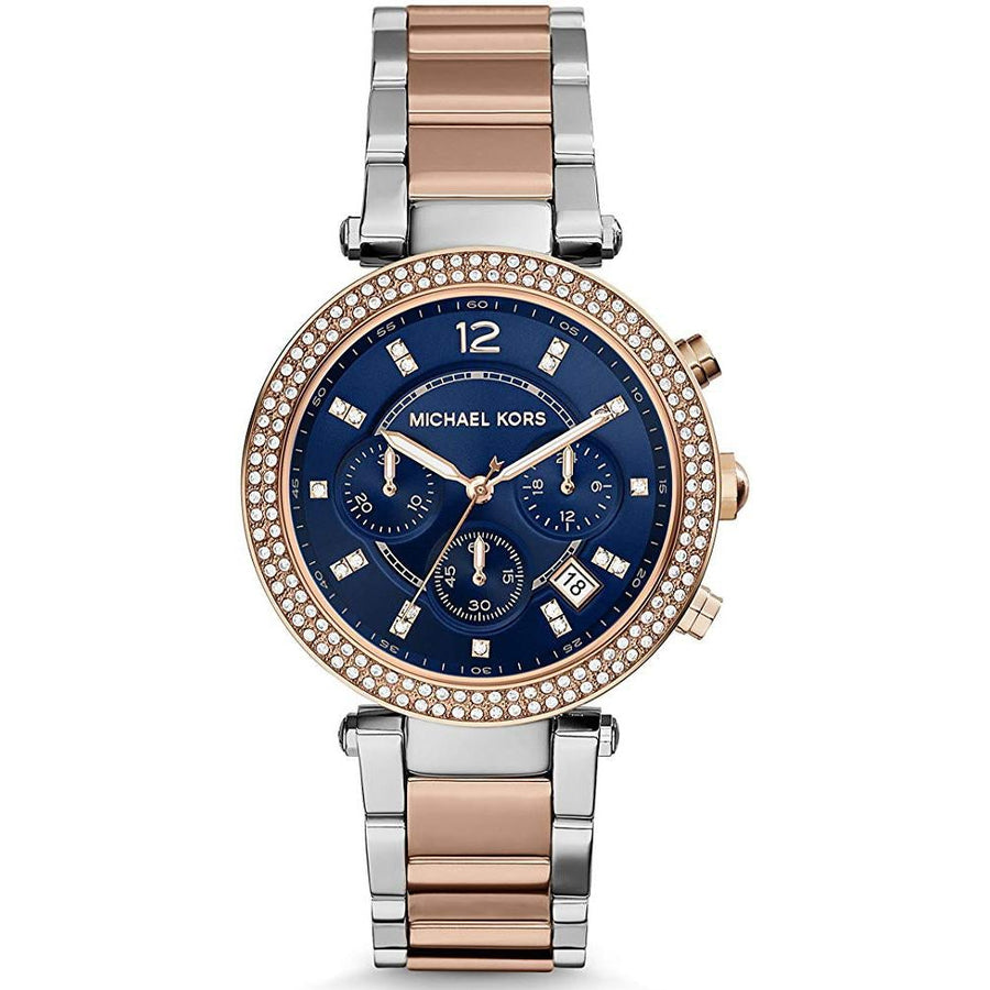 Michael Kors Mk6141 Ladies Parker Rose Gold Chronograph Watch