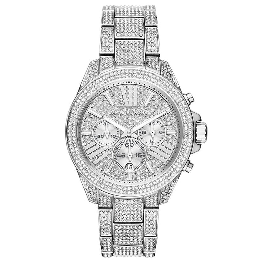 Michael Kors Mk6317 Ladies Silver Wren Chronograph Watch