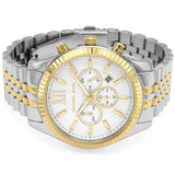 Michael Kors Mk8344 Men S Lexington Chronograph Two Tone Watch