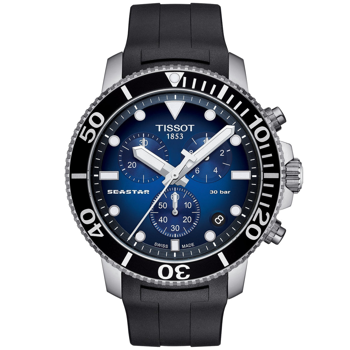 Tissot Seastar 1000 Chronograph Mens Blue Watch T120 417 17 041 00