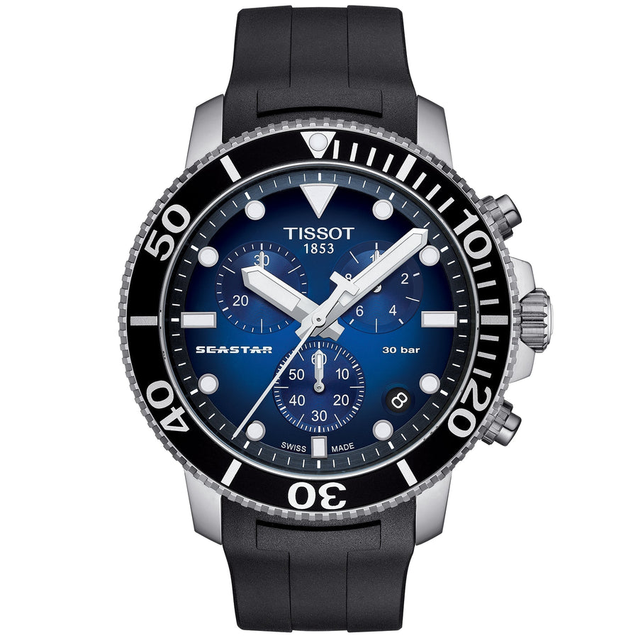Tissot Seastar 1000 Chronograph Mens Blue Watch T120 417 17 041 00