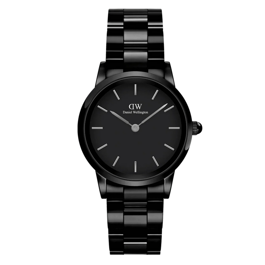 Daniel Wellington Mens Black Iconic Link Ceramic Watch Dw00100414