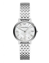 Emporio Armani Mother Of Pearl Dial Silver Steel Strap Watch For Women Ar11112