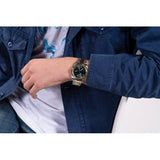 Guess Watches Gents Connoisseur Stainless Steel 2 Tone Watch Gw0265g8
