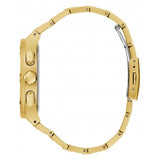 Guess Watches Gents Headline Stainless Steel Gold Watch Gw0572g2