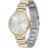 Hugo Boss Womens 1502568 Signature Two Tone Stainless Steel Analog Watch