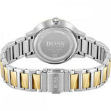Hugo Boss Womens 1502568 Signature Two Tone Stainless Steel Analog Watch
