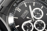 Hugo Boss Men S Watch Chronograph Ikon Black Pvd Hb1512961