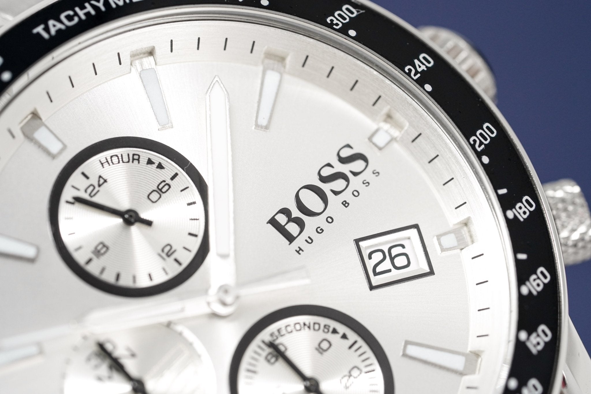 Hugo Boss Men S Watch Chronograph Rafale Silver Hb1513511
