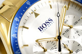 Hugo Boss Men S Watch Chronograph Trophy Gold Hb1513631