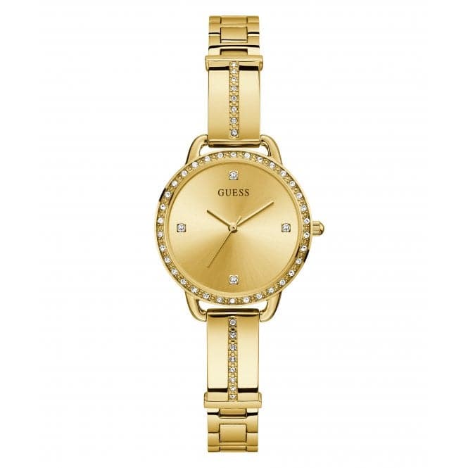 Guess Watches Ladies Bellini Gold Tone Watch Gw0022l2