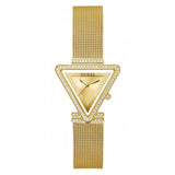 Guess Watches Ladies Fame Stainless Steel Mesh Gold Tone Watch Gw0508l2