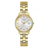 Guess Watches Ladies Three Of Hearts Gold Tone Watch Gw0657l2