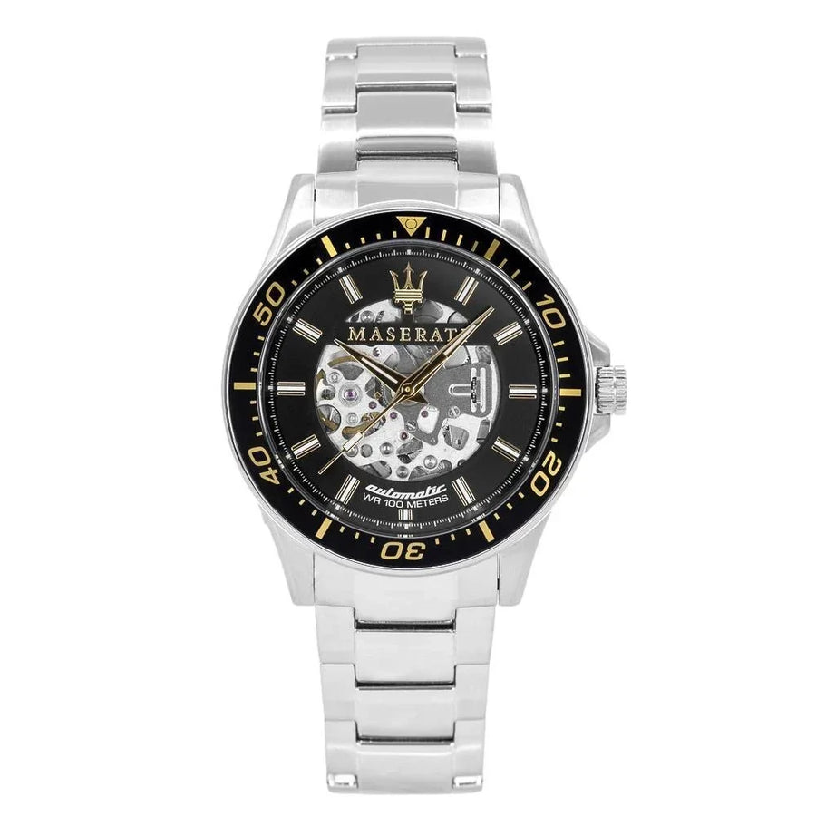 Maserati R8823140002 Sfida Automatic Mens Silver Watch