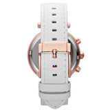 Michael Kors Mk2281 Ladies Parker Rose Gold White Leather Chronograph Watch