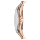 Michael Kors Mk3716 Ladies Lauryn Rose Gold Mother Of Pearl Watch
