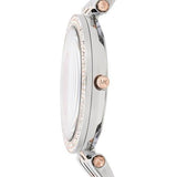 Michael Kors Mk3726 Ladies Darci Two Tone Stainless Steel Crystal Watch