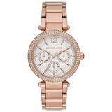 Michael Kors Mk5781 Ladies Parker Rose Gold White Stainless Watch