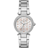 Michael Kors Mk6483 Ladies Mini Parker Silver Crystal Watch