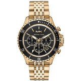Michael Kors Mk8726 Men S Bayville Gold Black Chronograph Watch