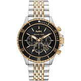 Michael Kors Mk8872 Men S Bayville Two Tone Black Chronograph Watch