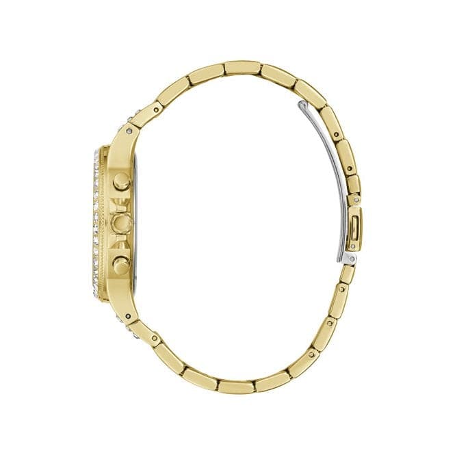 Guess Watches Moonlight Ladies Sport Gold Stainless Steel Watch Gw0320l2