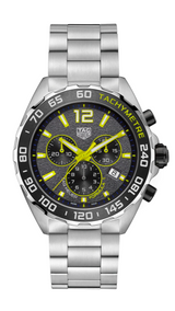 Tag Heuer Formula 1 Chronograph Grey Dial Silver Steel Strap Watch For Men Caz101ag Ba0842