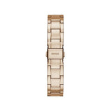 Guess Watches Quattro Clear Ladies Trend Rose Gold Stainless Steel Watch Gw0300l3